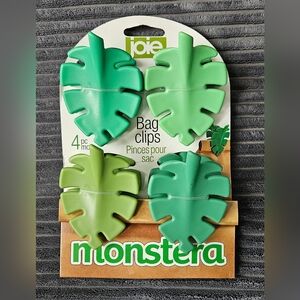 Joie Monstera Bag Clips 4 Piece - New